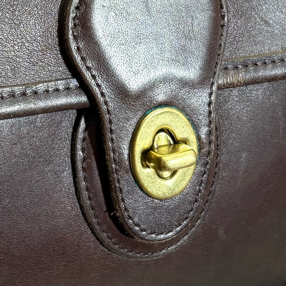 Vintage Coach Willis Brown Leather Satchel Crossbody - Picture 5 of 7